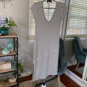 Zara navy & white dress.